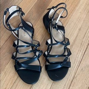 Aldo black gladiator sandals